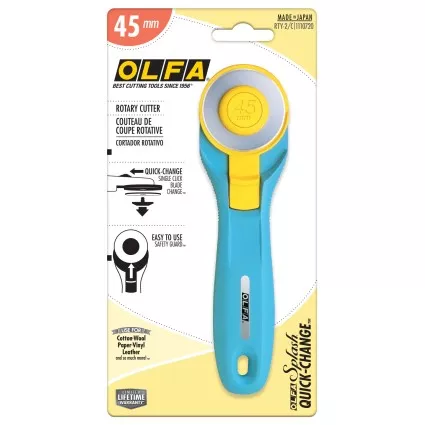 Olfa 45mm Splash Rotary Cutter Teal