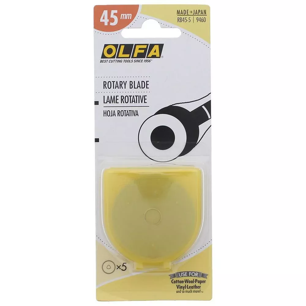 olfa-rotary-replacement-blade-45mm-5ct Olfa Rotary Replacement Blade 45mm - 5ct