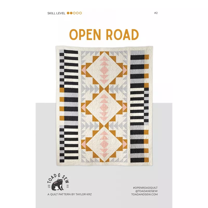 open-road-quilt-pattern-by-toad-sew Open Road Quilt Pattern by Toad & Sew