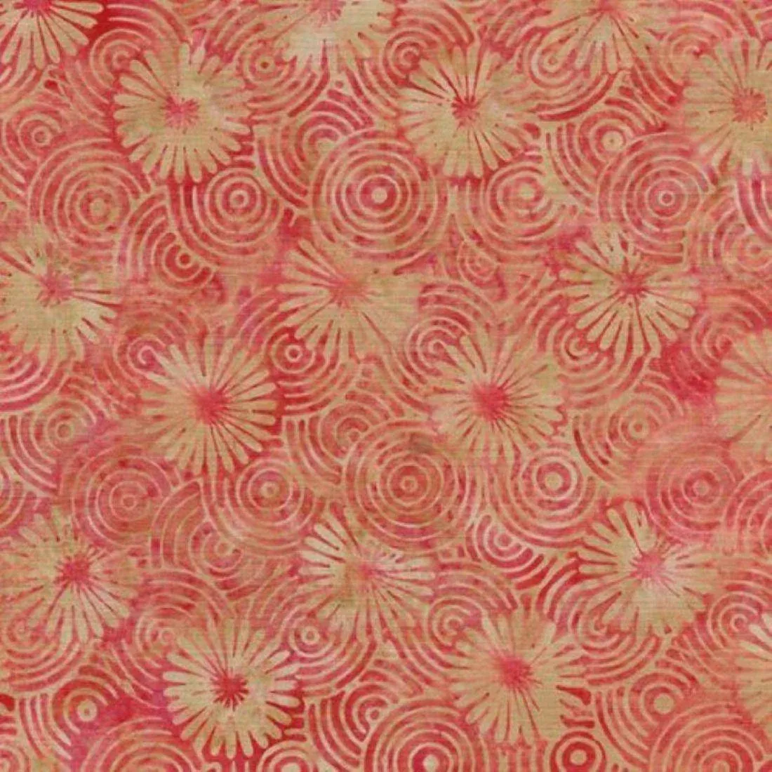 Optic Flower Red Shell by Kathy Engle