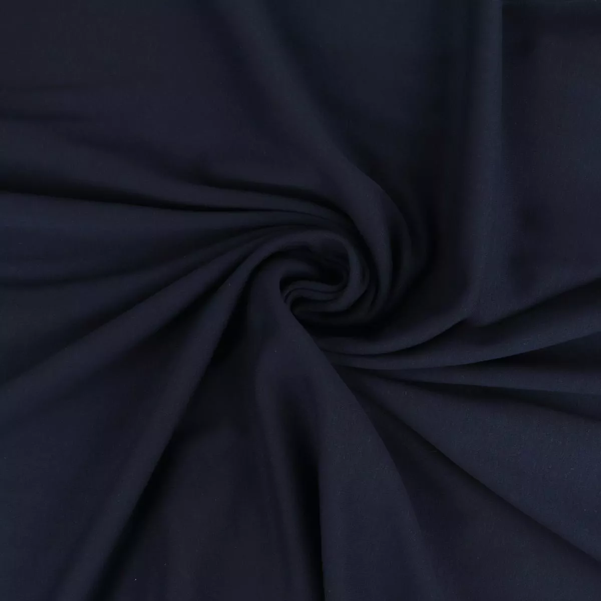 Organic Cotton Interlock – Navy Blue