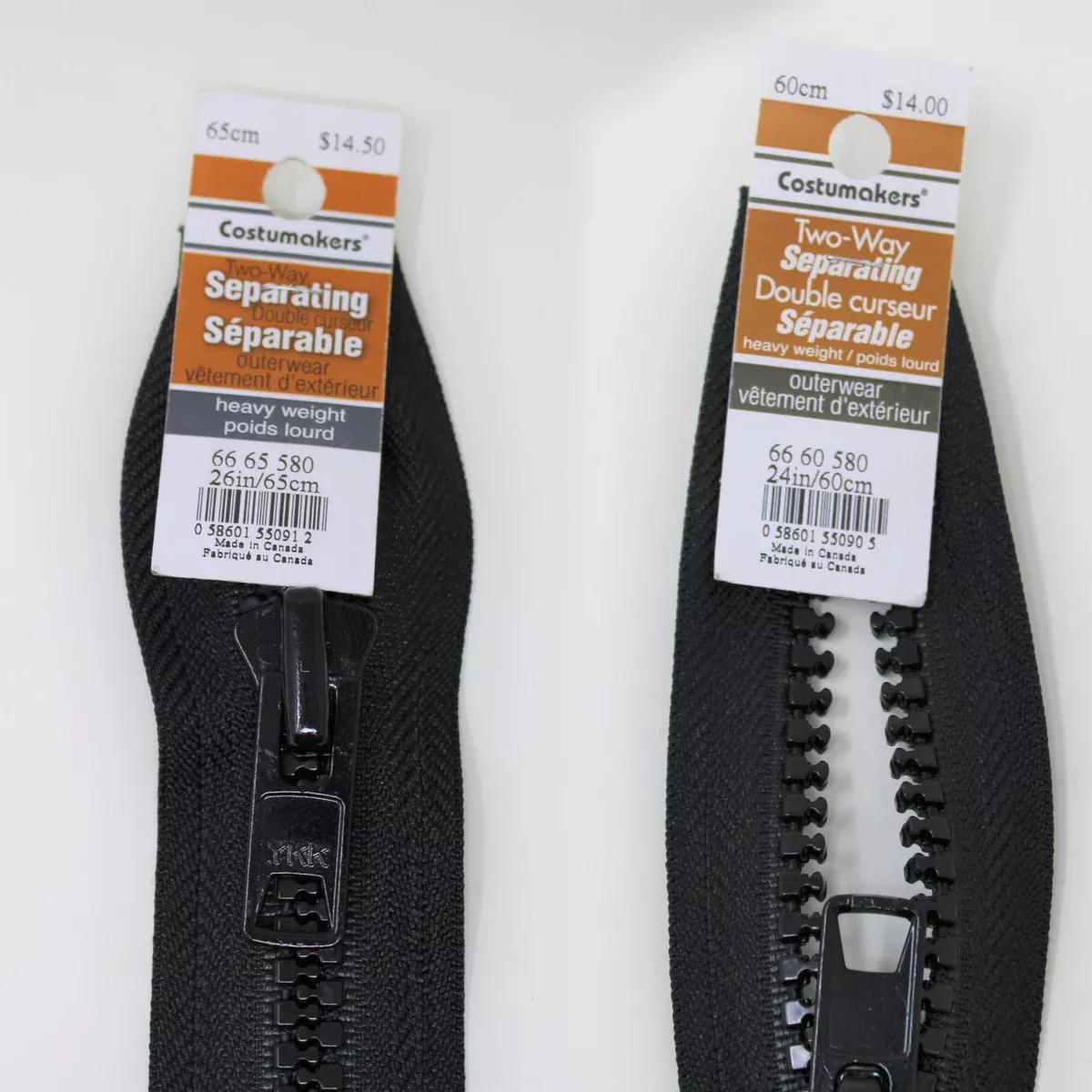 Outerwear Two Way Separating Zipper - Heavy Weight