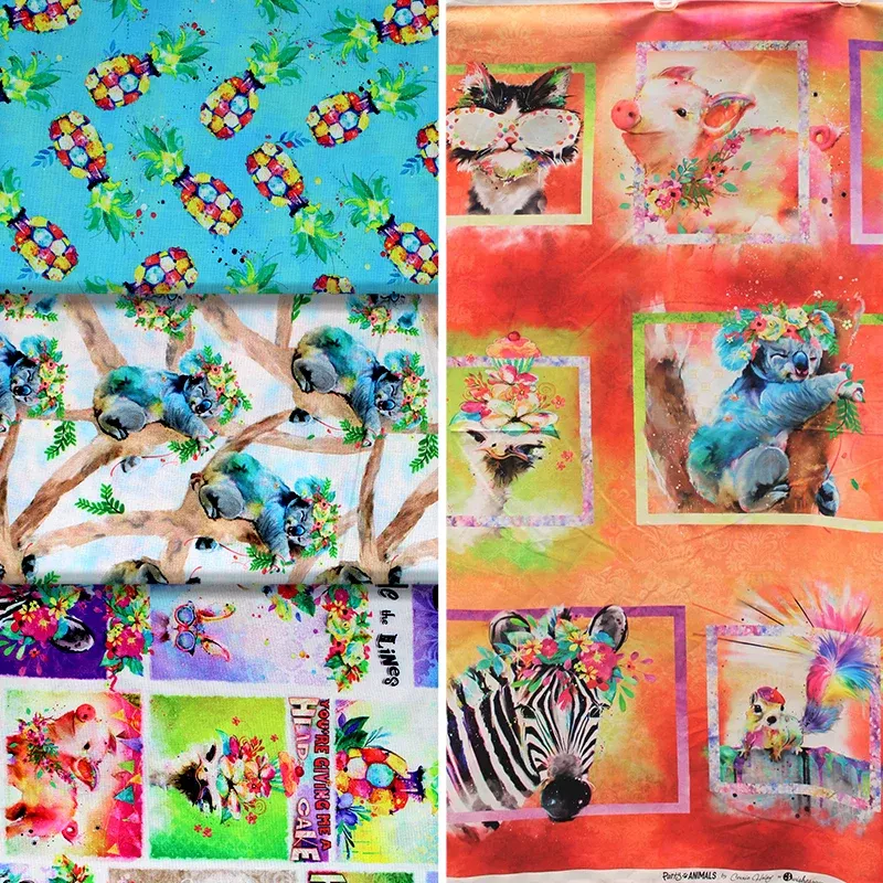 Party Animals - 45" - 100% Cotton