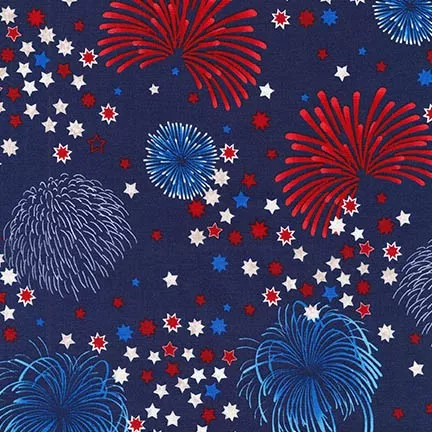 Patriots - Fireworks on Blue