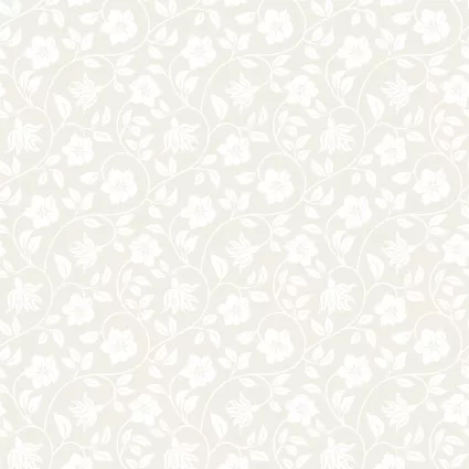 Periwinkle Spring White on Taupe