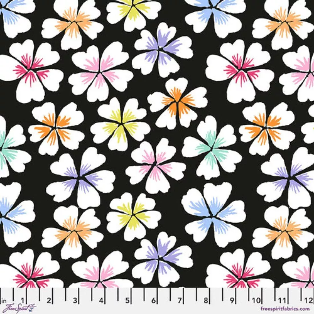 Petals Black by Kaffe Fassett