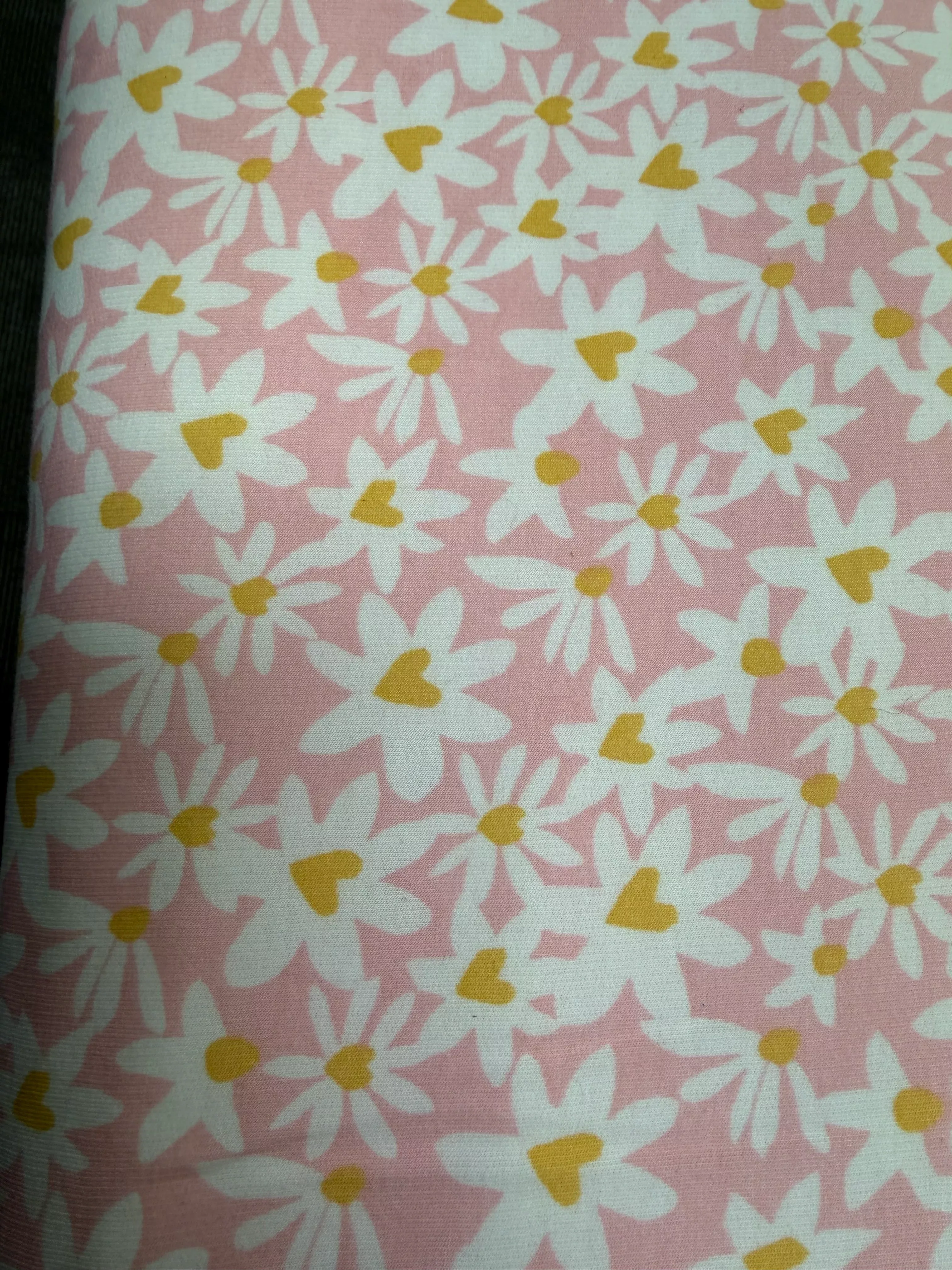 pink-daisy-brushed-terry-brushed-terry Pink Daisy Brushed Terry | Brushed Terry