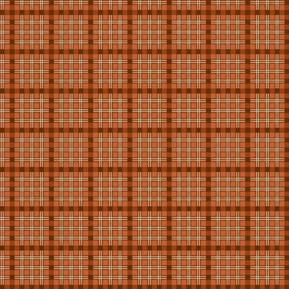 Plaid Orange by AF Studio