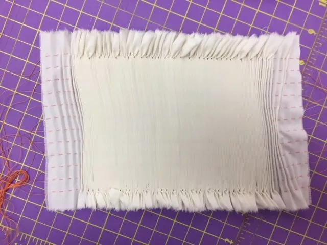 Pleated Insert Ecru