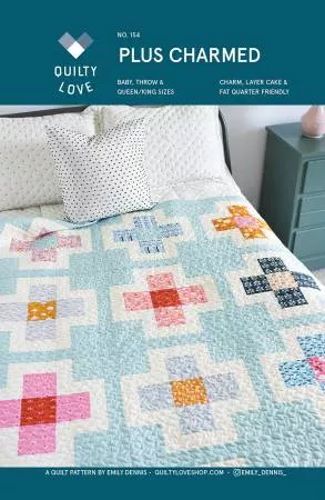 plus-charmed-quilt-pattern-quilty-love Plus Charmed Quilt Pattern | Quilty Love
