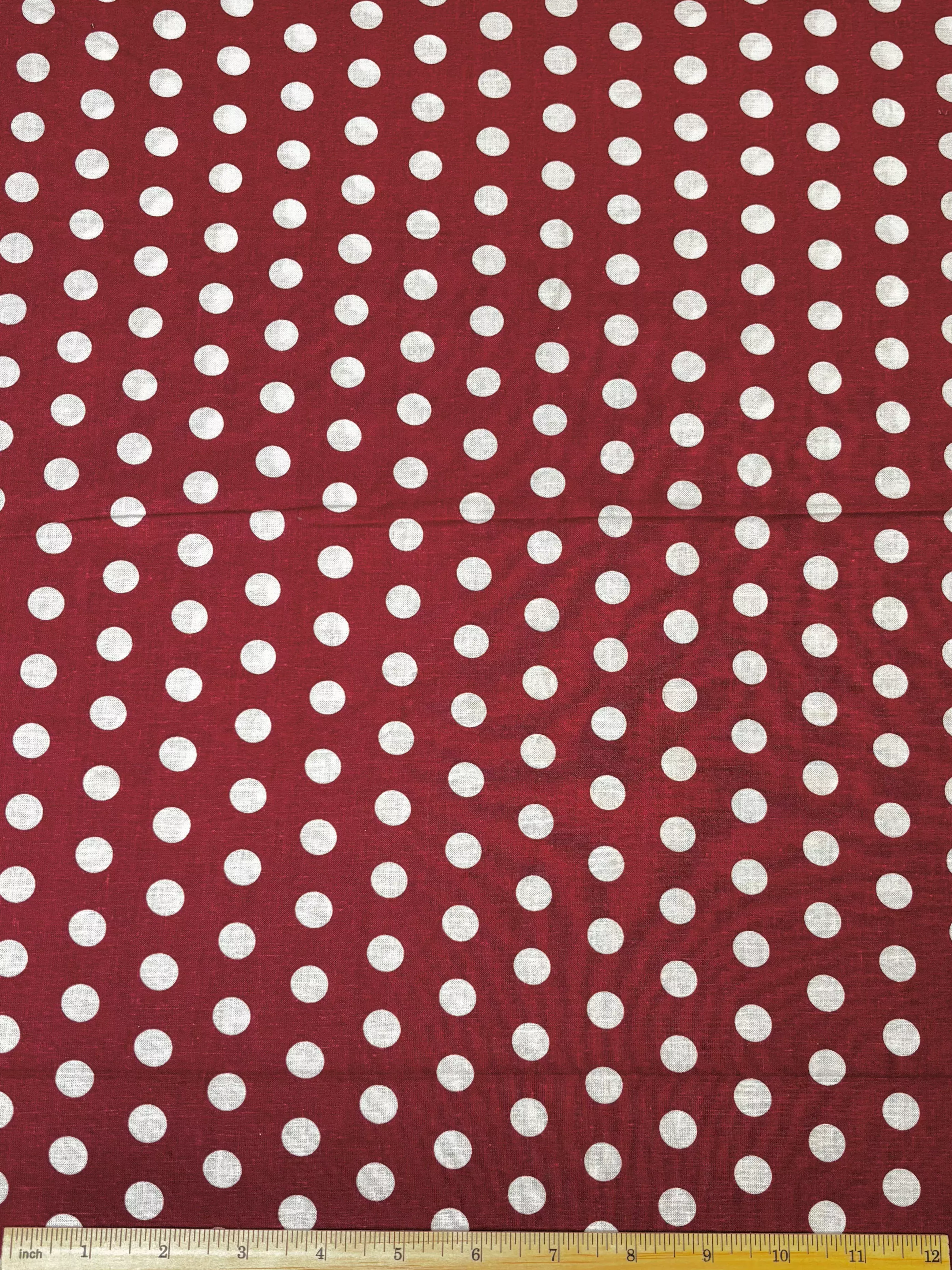polka-dots-on-red-cotton Polka Dots on Red | Cotton