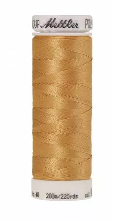 Poly Sheen Polyester Embroidery Thread Old Gold