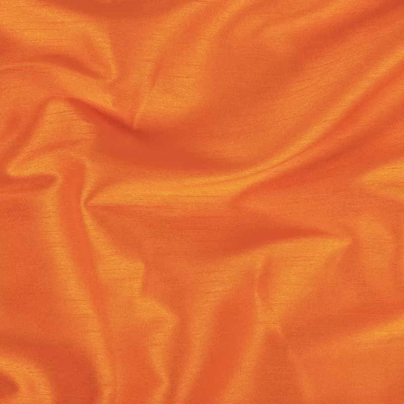 Polyester Shantung – Mandarin Orange – Eirian Collection