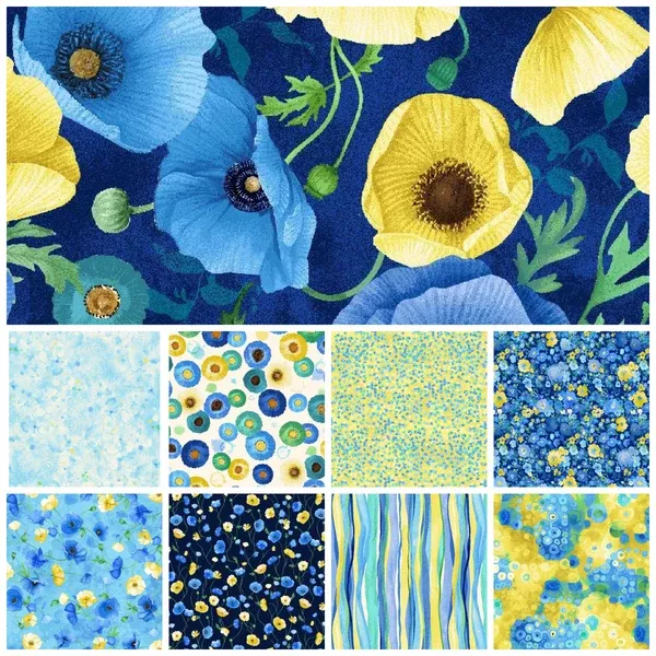 Poppy Serenade 9 Fat Quarter Bundle