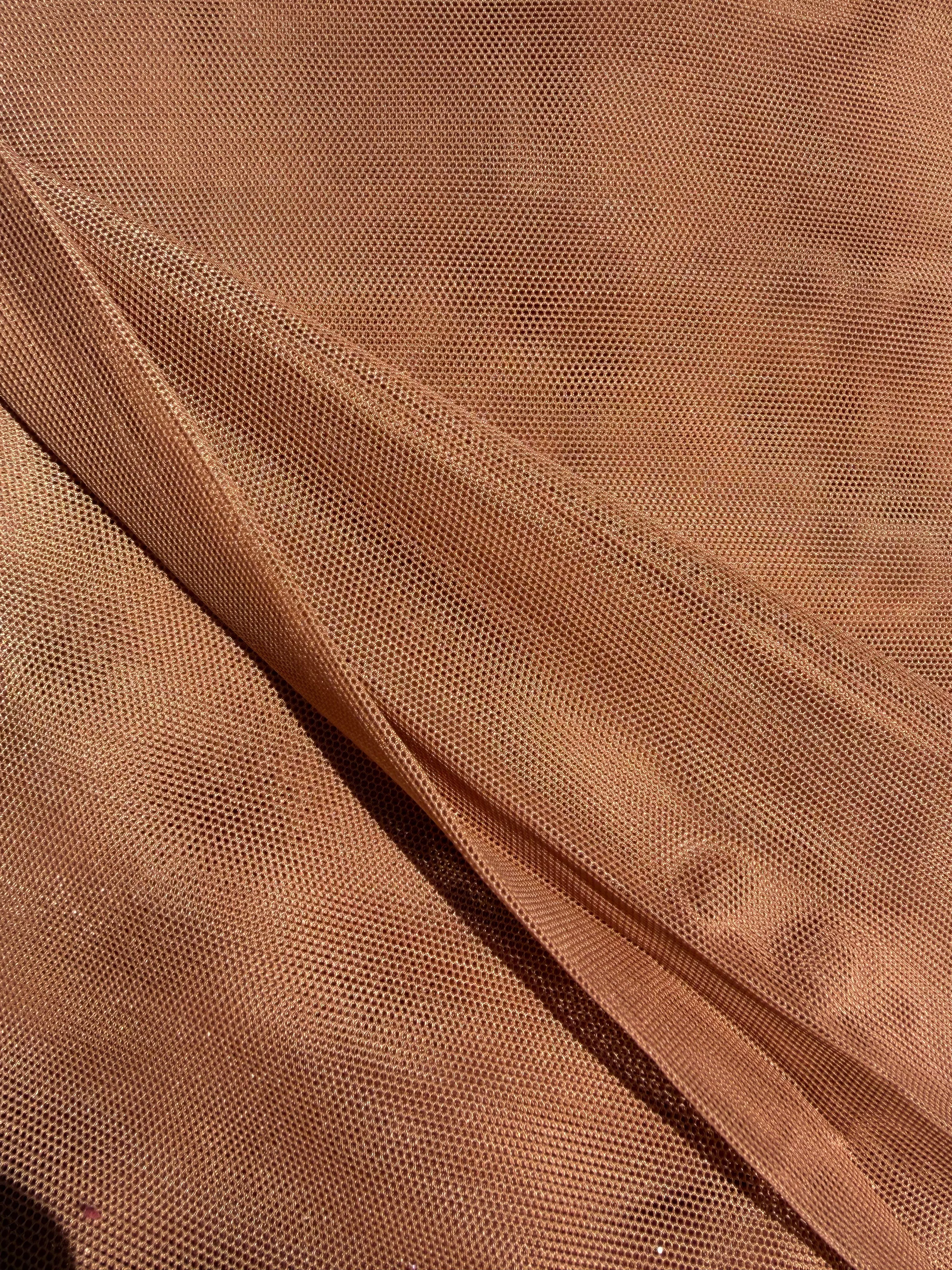 Powermesh Cocoa | Stretch Mesh