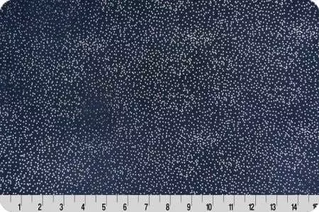 Precut ~58" x 66" Sparkle Cuddle Glitter - Navy/Silver
