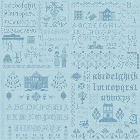 Pride & Prejudice Meryton Sampler Blue