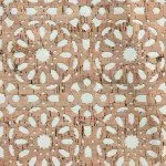 Pro Lite Cream Canvas Backed Mandala 1/2 yard
