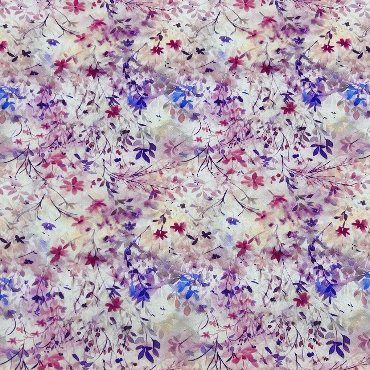 purple-meadows-viscose-challis-fabric Purple Meadows Viscose Challis Fabric
