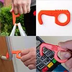Push Me Pull You Door Opener with Holder-Red