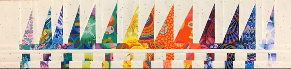 Quilted Strait Row of Sailboats, PDF Pattern