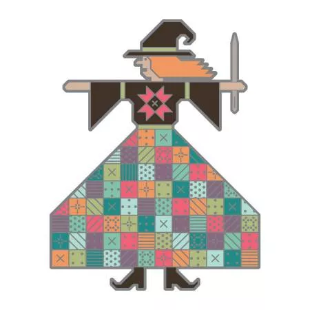 The Quilted Witch Enamel Needle Minder ISE-844