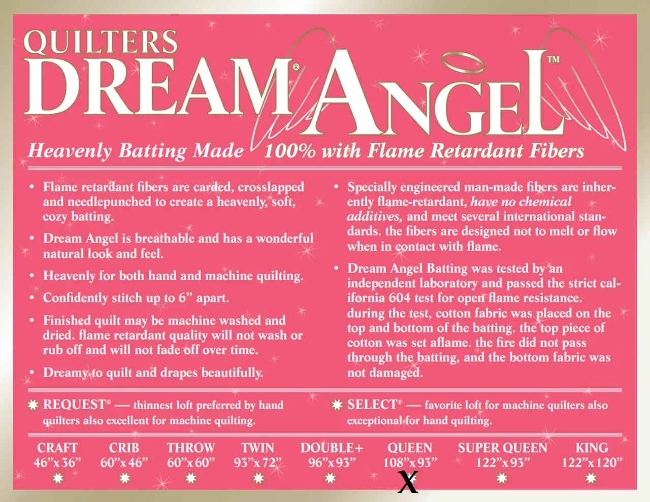 quilters-dream-angel-select-crib-batting Quilters Dream Angel Select | Crib Batting