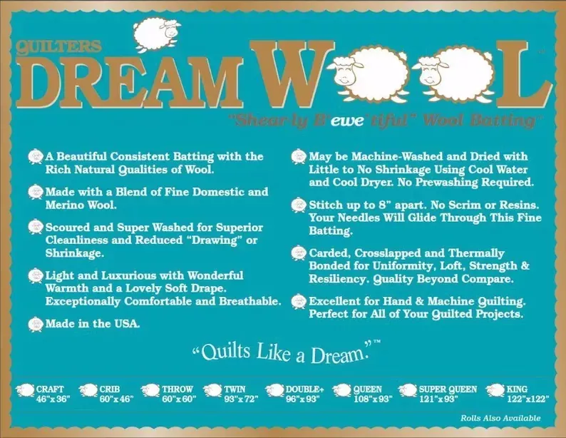 Quilters Dream Wool Queen- 108"x93"