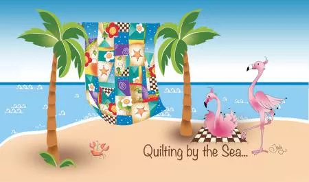 Quilting by the Sea Gift Magnet