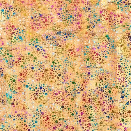 Rainbow Cork Fabric 1/2 yard 54" wide