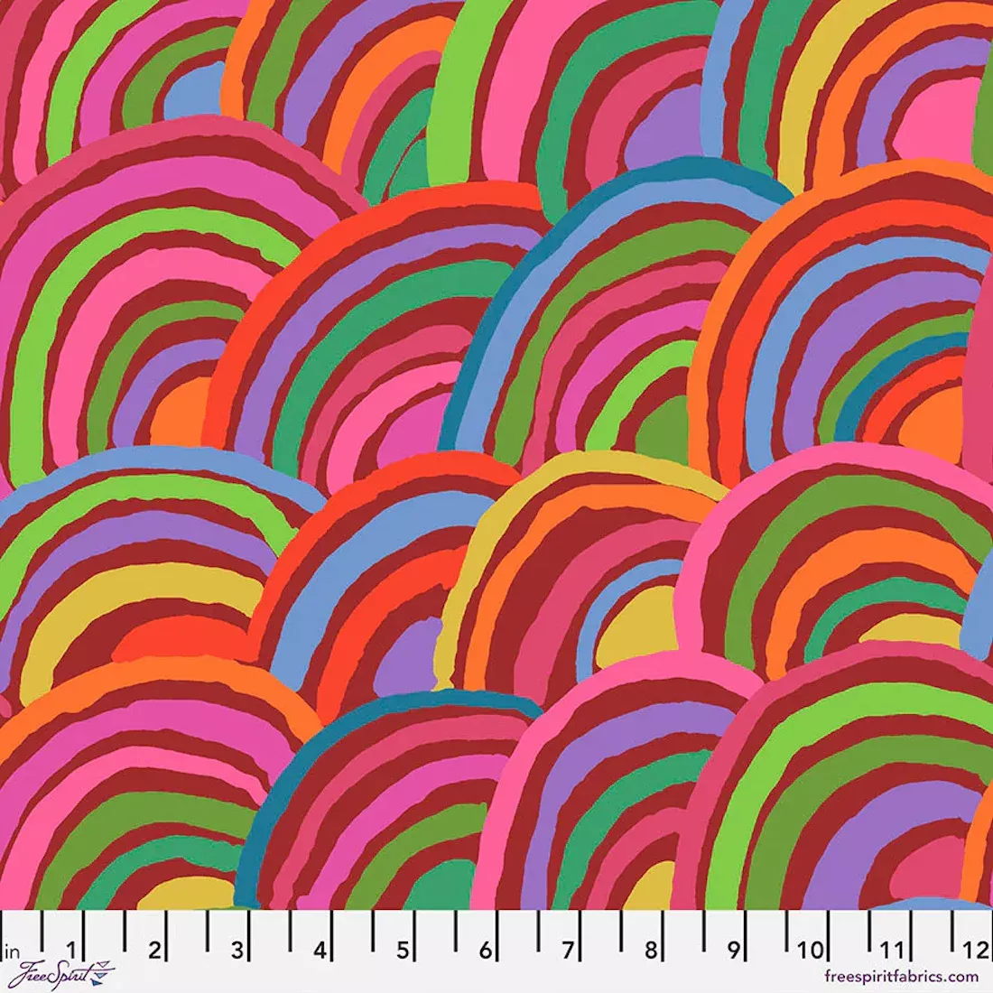 Rainbows Red by Kaffe Fassett