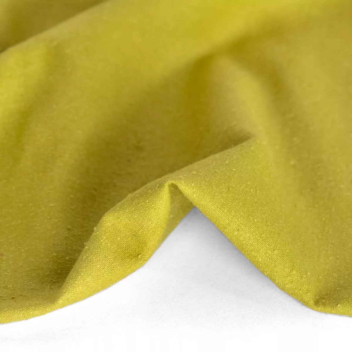 Raw Silk Noil – Chartreuse