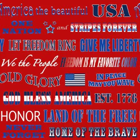 Red Patriotic Phrases