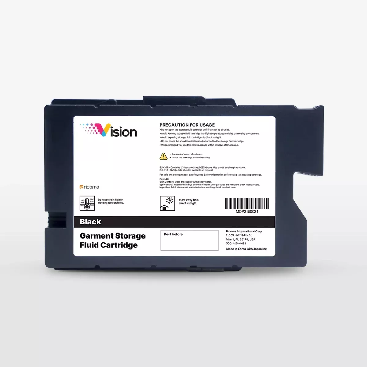 Ricoma Vision DTG Printer Storage Fluid Cartridges