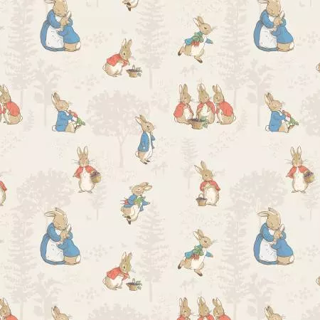 Riley Blake_Flannel The Tale of Peter Rabbit Main Cream