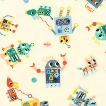 Robert Kaufman - Robots Natural Flannel