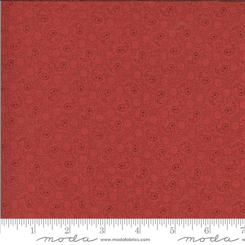 Roselyn Paisley Warm Red 14915 12