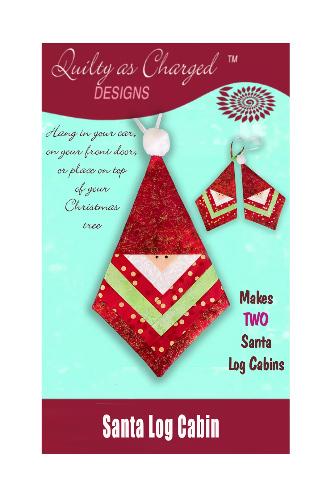 santa-log-cabin-kit-with-pattern-makes-two Santa Log Cabin KIT with Pattern - Makes TWO!
