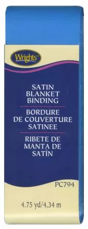 Satin Blanket Binding Neon Blue