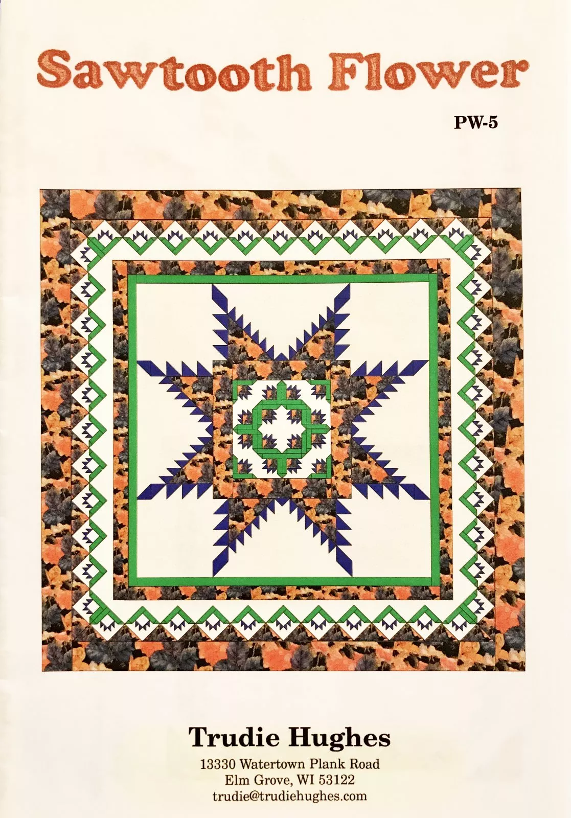 Sawtooth Flower Pattern by Trudie Hughes