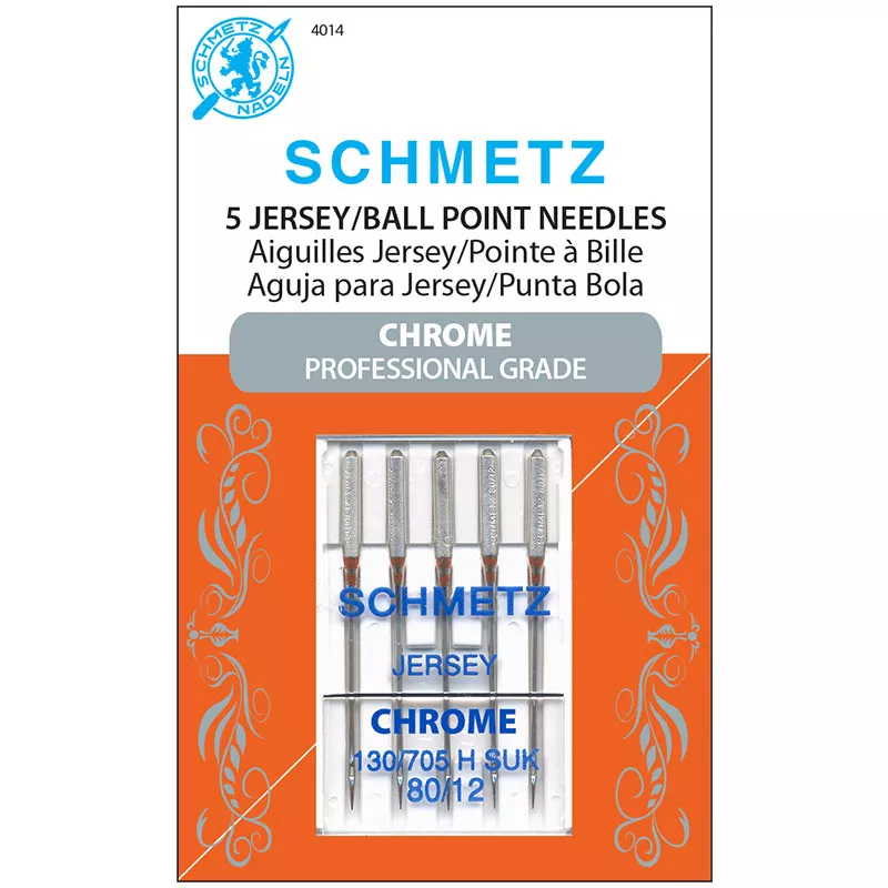 Schmetz CHROME Jersey/Ball Point Needles 80/12