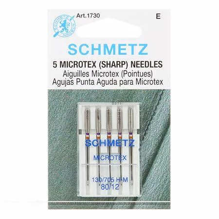 schmetz-microtex-80-12-sewing-machine-needles Schmetz Microtex 80/12 Sewing Machine Needles