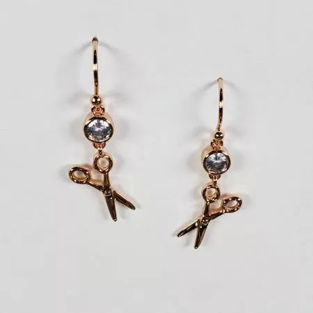Scissor Drop Earring ROSE GOLD
