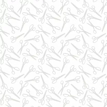 Scissor Toss White on White