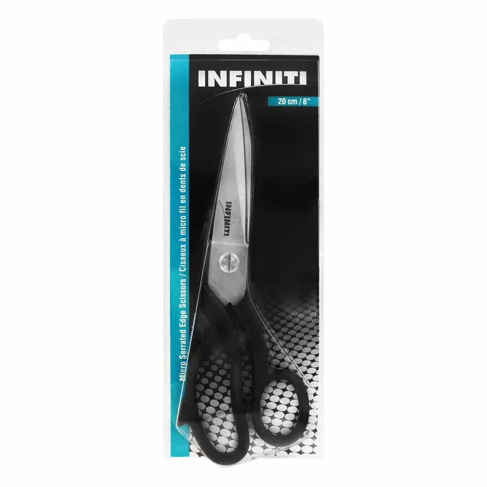 scissors-serrated-stainless-steel-8-infiniti Scissors - Serrated Stainless Steel - 8" - Infiniti