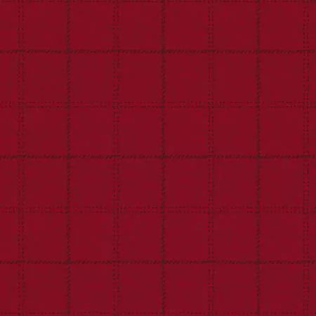 Scrappenstance Cranberry Windowpane Plaid