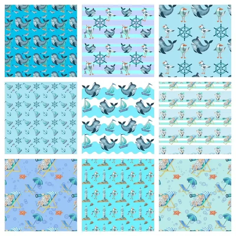 sea-gnomes-fabric-collection-bundle-9-pieces Sea Gnomes Fabric Collection Bundle – 9 Pieces
