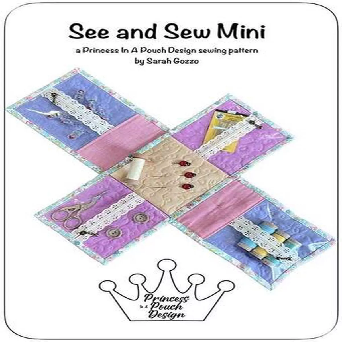 see-sew-mini-paper-pattern-by-princess-pouch-design See and Sew Mini Paper Pattern by Princess Pouch Design