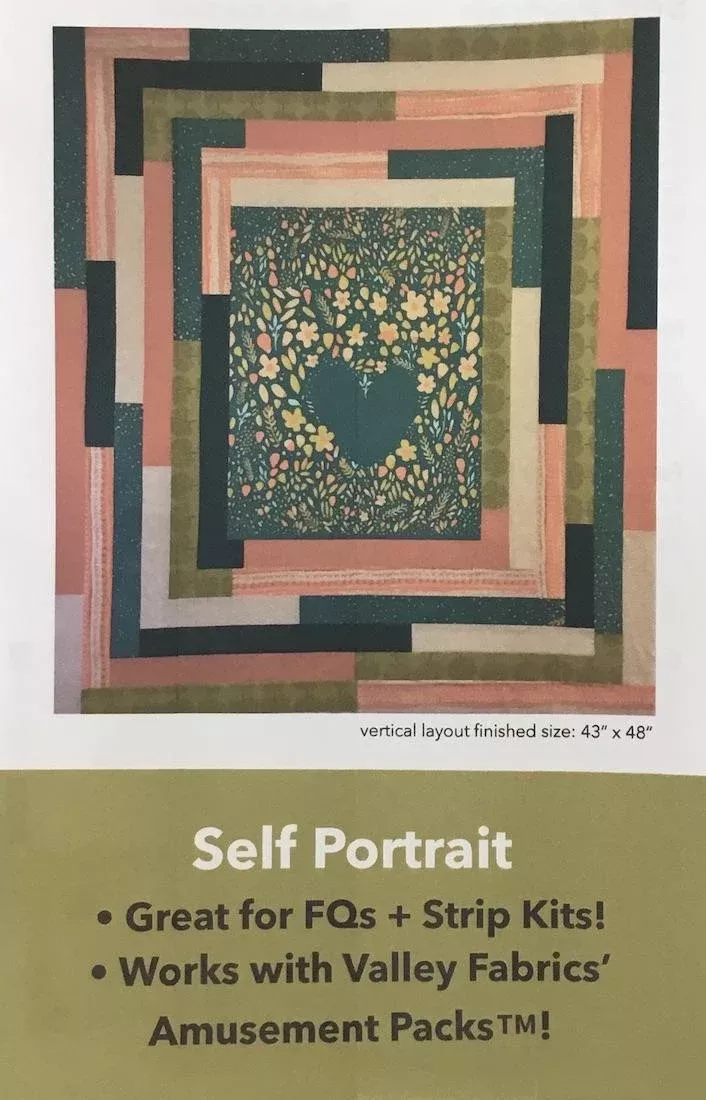 Self Portrait Pattern Quilt Pattern by Valley Fabrics