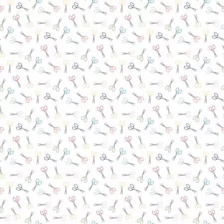 Sew Much Fun Scissors White